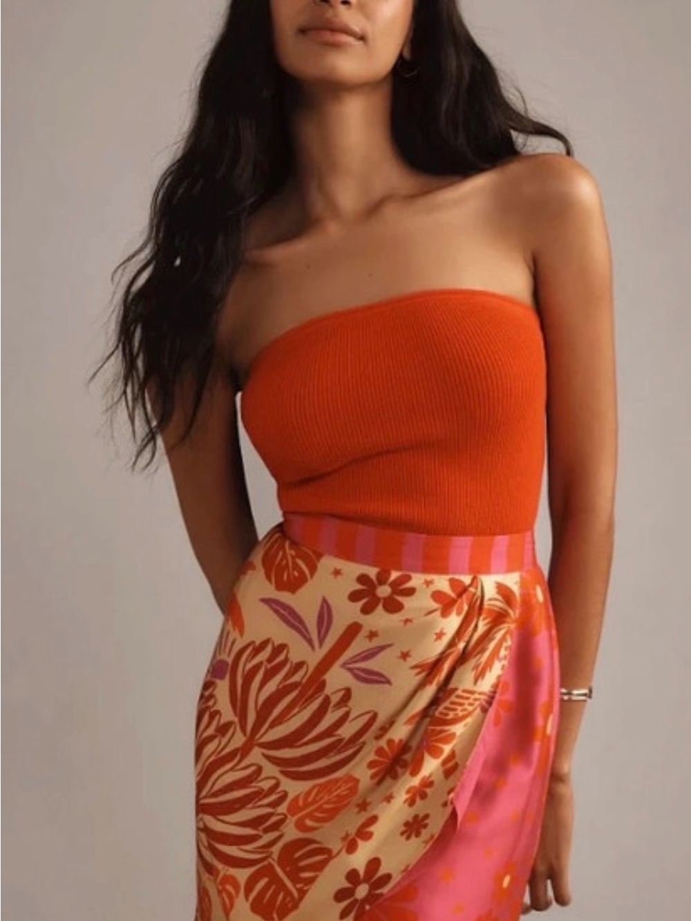 NWT FARM Rio Anthropologie Vibrant Wrap Slip Mini Skirt Small